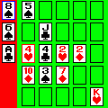 ひとり＆ふたりポーカーの当時のゲーム画面