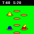 モグラタタキの当時のゲーム画面
