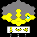 PolyShapes HEXの当時のゲーム画面