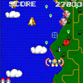 ツインビー完全版の当時のゲーム画面