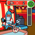 ふうせんの当時のゲーム画面