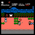 がんばれゴエモン!からくり道中の当時のゲーム画面