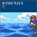 ペン太の釣冒険の当時のゲーム画面2