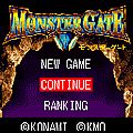 モンスターゲートの当時のゲーム画面