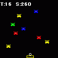 玉投げの当時のゲーム画面