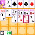 ソリティアの当時のゲーム画面2