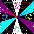 ぶろうくん時計の当時のゲーム画面