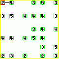 ナンバーブリッジ４の当時のゲーム画面