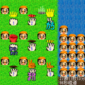 じゃんけんモグラたたきの当時のゲーム画面