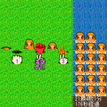 じゃんけんモグラたたきの当時のゲーム画面2