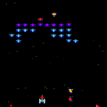 ギャラクシアンの当時のゲーム画面