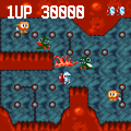 ディグダグⅡの当時のゲーム画面2