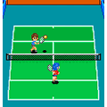 ファミリーテニスの当時のゲーム画面