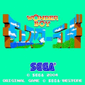 ワンダーボーイモンスターランドの当時のゲーム画面