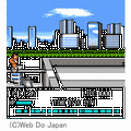熱血新記録！ビル越え棒幅跳びの当時のゲーム画面2