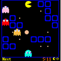 パックマンDEパズルの当時のゲーム画面