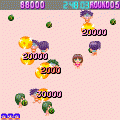 夏目理緒のスイカ爆弾ファイト！の当時のゲーム画面2