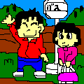 孤独な帰還者の当時のゲーム画面
