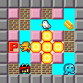 ダイナマイトモグラーXmasの当時のゲーム画面
