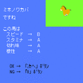 馬となっちゃった3歳クラシック編の当時のゲーム画面2
