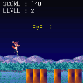 忍Jump_i(シンプル版）の当時のゲーム画面