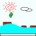 jump!!カエルの当時のゲーム画面2