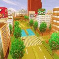 ストリートゴルファーi　もっと新宿コースの当時のゲーム画面2