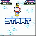 ハローキティのスノーボードの当時のゲーム画面3