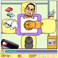 こたつの中心でみかんを守るの当時のゲーム画面