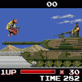 ニンジャウォーリアーズ前編の当時のゲーム画面