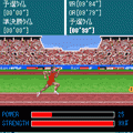 陸上競技の当時のゲーム画面
