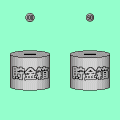 貯金箱の当時のゲーム画面