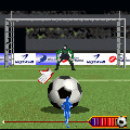 THE サッカー～ワールドPK杯～の当時のゲーム画面