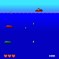 防げ！領海侵犯!!の当時のゲーム画面2
