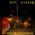 THE 線香花火の当時のゲーム画面