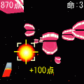 入れ歯の逆襲3Dの当時のゲーム画面