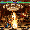 THE KING OF FIGHTERS －MOBILE－の当時のゲーム画面