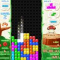 テトリス☆ドコモダケの当時のゲーム画面