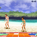 ピチピチ★ビーチバレーの当時のゲーム画面
