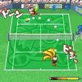 サルゲッチュテニスの当時のゲーム画面