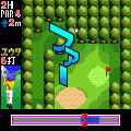 ケータイゴルフの当時のゲーム画面