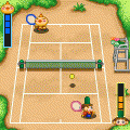 おじゃる丸テニスの当時のゲーム画面