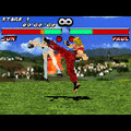 鉄拳２の当時のゲーム画面