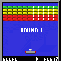 SUPERブロック崩しRの当時のゲーム画面