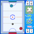 どこでもいっしょ－エアホッケーの当時のゲーム画面2