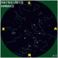 iAstroMotion v2 ～星座早見盤～の当時のゲーム画面2