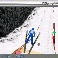 ポケットスキージャンプ3Dの当時のゲーム画面