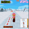 スノーボード3Dの当時のゲーム画面