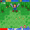 無駄撃ち戦隊バカレンジャーの当時のゲーム画面2