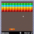 ブロック崩しF　F用の当時のゲーム画面